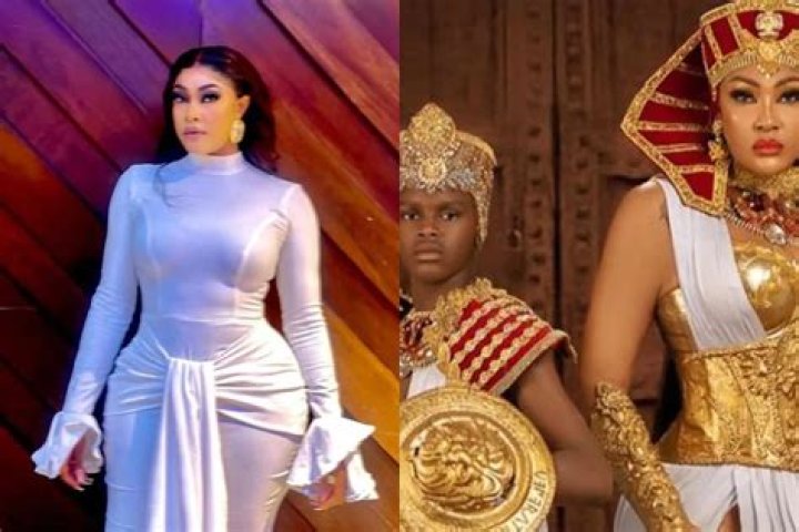 
Angela Okorie Looks Excited As She Link Up With Musical Executives Don Jazzy And Sosoberakan 