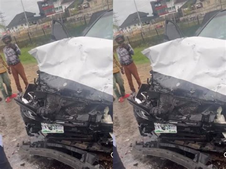 
Sabinus Accident: Popular Comedian, Narrowly Escapes Death, Crashes His Recently Acquired Benz beyond Repair 