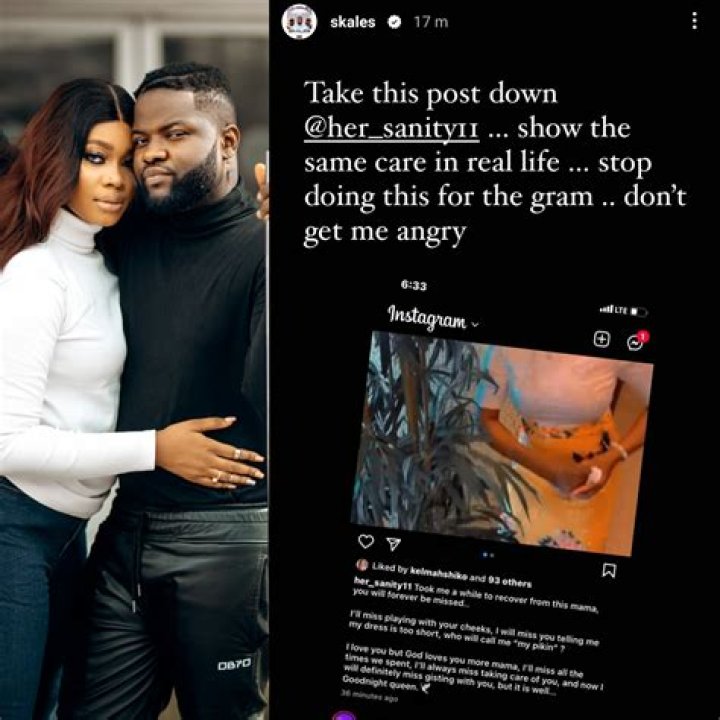 
Skales Blasts His Wife For Mourning His Mother On Social Media Just One Week After She Died. 