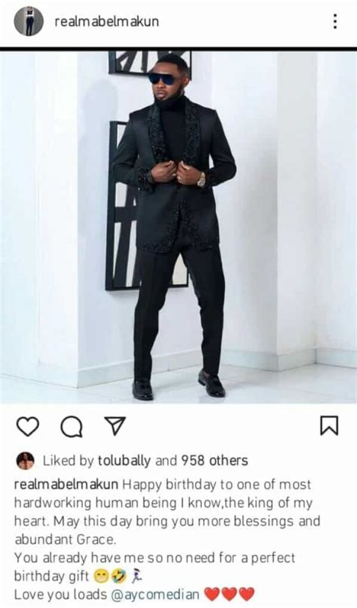 
“You Don’t Need A Perfect Gift Because….” Mabel Makun Pens Teary Birthday Message To Husband, Ayo Makun 